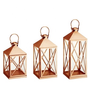 Lanterne bougeoir en verre en métal de qualité fantaisie bonne conception décoration de la maison pour les cadeaux de mariage autres pots à bougies et lanternes - Product Image 6