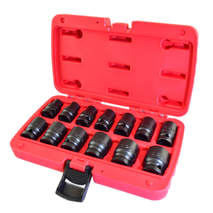 Jeu de douilles à percussion métriques profondes de 24mm pour roue CR-MO pour clé dynamométrique personnalisable OEM - Product Image 1