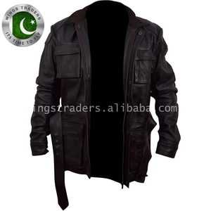 Áo Khoác Biker Da Cừu Thật Màu Đen, Áo Khoác Da Chất Lượng Cao - Product Image 5