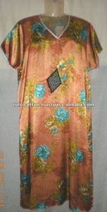 Vestido de noche de verano de talla grande para mujer, bonitos pantalones cortos de satén de algodón, ropa de dormir - Product Image 4
