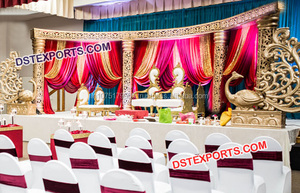 ชุดคริสตัล Plazo เวทีงานแต่งงานแบบเอเชีย,ผู้ผลิตเวทีคริสตัลไฟเบอร์งานแต่งงานล่าสุด - Product Image 3