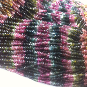 AAA Quality Multi <b>Tourmaline</b> Faceted Beads - Product Image 1