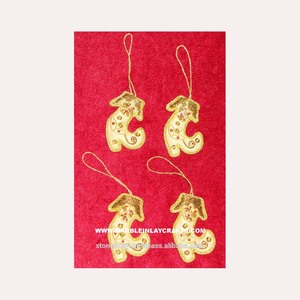 Zari Hand Embroidery Ornament For Christmas Decorations - Product Image 1