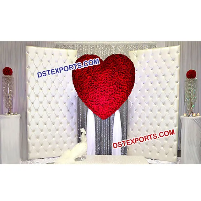 Leather White Tufted Backdrop White Wall Leather Tufted Backdrop Panels Wedding Leather Sofa Set wedding suppliers