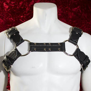 SHEMAX 2024 CALIDAD SUPERIOR VENTA CALIENTE PERSONALIZADA AL POR MAYOR OEM HECHO EN PAKISTÁN Arnés de pecho estilo Bulldog de cuero para hombre personalizado - Product Image 1
