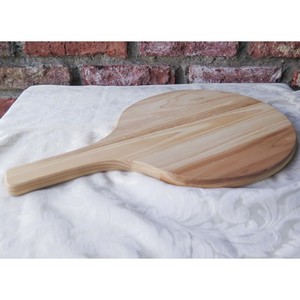 Assiette à pizza en bois de taille polie et personnalisée et plateau à pizza en bois de haute qualité avec poignée - Product Image 2