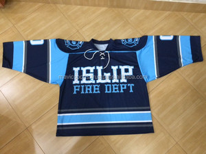 Camiseta de hockey sobre hielo para hombres adultos de diseño personalizado con impresión de transferencia de calor - Product Image 4
