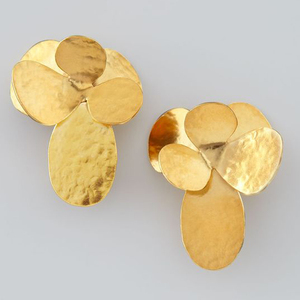 Precio al por mayor de moda diseños martillado largo nuevo diseño de pendientes - Product Image 1