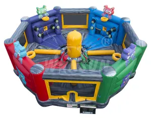 Games Inflatable Inflatable Interactive Game 4 In 1 Light Hunter Inflatable Hungry Hippo