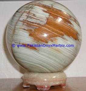 Esfera de ónix blanco, bola redonda elegante, artesanía de piedra para decoración del hogar, modelo de precio de fábrica pulido, patrón - Product Image 6