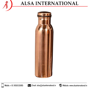 Pure Copper <b>Water</b> <b>Bottle</b> for Health Beneficial Copper <b>Water</b> <b>Buy</b> at Less Market Price Contact for <b>Bulk</b> Order - Product Image 2