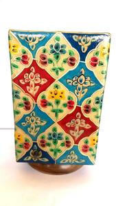 Lampe en peau de chameau peinte à la main - Product Image 2