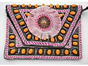 Leather Shoulder Bag Indian Embroidery Leather Shoulder Bag wholesale 2018 - Product Image 4