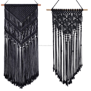 Suspension murale en macramé de haute qualité, vente en gros, décoration d'intérieur personnalisée, suspension murale en macramé faite à la main - Product Image 2