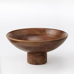 Bol en bois antique pour servir les aliments, forme ronde, design élégant et fantaisiste, dernière qualité supérieure, vente en gros, bol de service moderne - Product Image 1