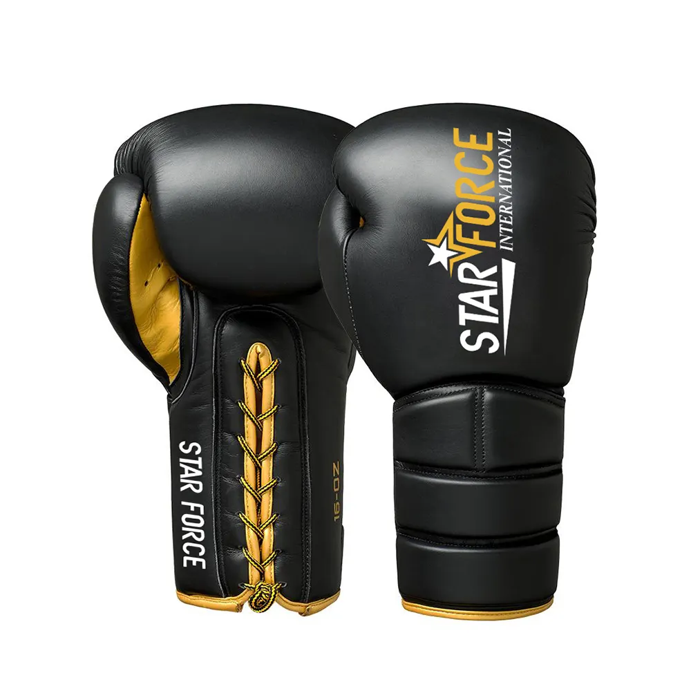 Yüksek kaliteli özel boks eldivenleri deri jel delme UFC mücadele MMA Muay Thai Grappling SFI-BG-154