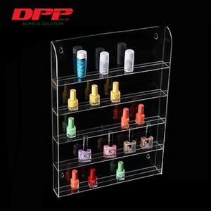 Estante de exhibición de esmalte de uñas, diseño colgante para uso en supermercado, marca acrílica DPP, organización conveniente - Product Image 1
