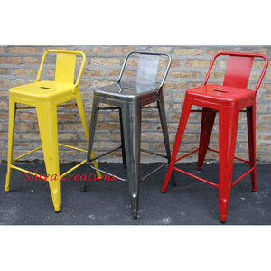 Venta al por mayor Industrial Vintage Metal Bar Silla para uso comercial Comedor Hogar Bar-Shiva Marca - Product Image 1