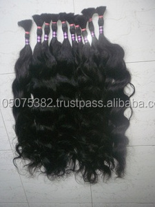 ผมต่อจากผมหยักศกแบบอินเดียไม่ผ่านกระบวนการผมมนุษย์เป็นจำนวนมาก - Product Image 3