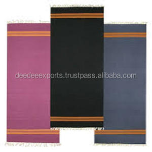 Estera de Yoga de algodón de alta calidad Nuevo estilo OEM Etiqueta privada Color personalizado Tamaño personalizado Hecho EN LA India - Product Image 3