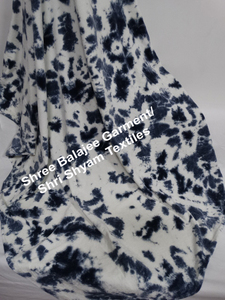 Manta de Terciopelo de Algodón Balajee Hecha a Mano en India, Colores Índigo Sin Azo, 130X170 Cm, Diseño Estampado, Estilo Liso, Modelo Manta - Product Image 2