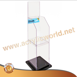 A4ใสผู้ถือโบรชัวร์คริลิค/ ชั้นโบรชัวร์นิตยสารยืนแสดงโบรชัวร์ชั้นวางจอแสดงผล - Product Image 1