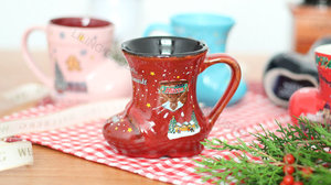 Tazza in Ceramica Natalizia Colorata, Tazza Natalizia Occidentale, Tazze in Ceramica all'Ingrosso a Forma di Scarpa, Tazze Creative - Product Image 3