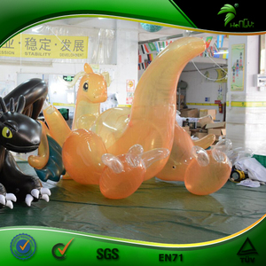 Nuevo Diseño, Dragón Inflable Transparente Naranja, Imagen Sexy <span class=keywords><strong>de</strong></span> Dragón Inflable Acostado - Product Image 5