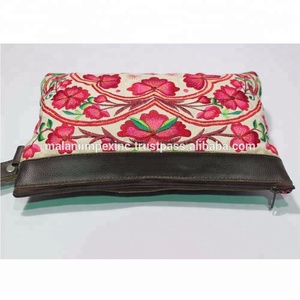 Embroidered Cotton Makeup Cosmetic Bag Large Capacity Travel Toiletry Organizer for Women - Product Image 3