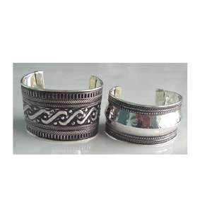 กำไลข้อมือทองเหลืองชุบเงินโบราณ เครื่องประดับโลหะอินเดีย สำหรับผู้หญิงและเด็กผู้หญิงทุกวัย - Product Image 6