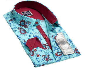 Camisa de manga larga con estampado Floral para hombre, camisas informales, 100% algodón, estampado Floral, longitud de manga larga, Otra tela - Product Image 1