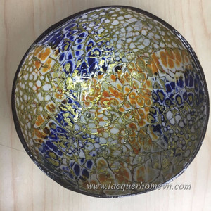 เม็ดเปลือกไข่สีด้านในชามกะลามะพร้าวเคลือบในเวียดนาม - Product Image 2