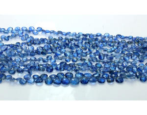 High Quality 8 Inch Natural Blue Kyanite Faceted <b>Stone</b> <b>Beads</b> Loose Drops Shape Gemstone for Jewelry Making - Product Image 1