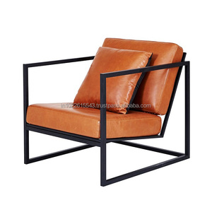 เก้าอี้คาเฟ่หนัง & เหล็กคลาสสิก - Product Image 1