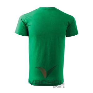 T-shirt à col rond Couleur verte/T-shirt en coton lourd pour hommes/T-shirts pour hommes Chemise à manches courtes décontractée - Product Image 2