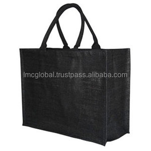 Sac de transport en jute écologique avec poignée en corde, sac fourre-tout personnalisé imprimé pour l'épicerie, l'emballage de cadeaux, la vente au détail, la promotion textile - Product Image 3