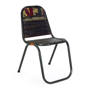 Nueva sala de hierro y de cuero Industrial silla - Product Image 6