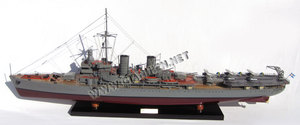 Elegante HMS GOTLAND modelo de madera barco de batalla elegante accesorio de juguete inflable - Product Image 3