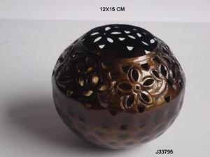 Portavelas de cobre con patrones cortados a mano, votivo de aluminio, cinco tamaños, decoración del hogar, artesanías de Metal para Navidad para votivo - Product Image 6