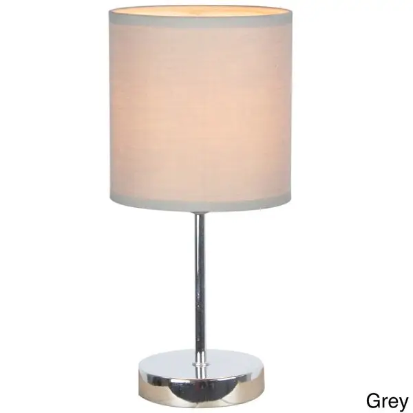 Lampe de table en métal avec abat-jour en tissu pour salon et chambre à coucher design Simple petite lampe de bureau base en métal