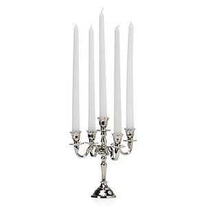 Candelabre en laiton de couleur argent, design standard, forme et taille personnalisées, centre de table pour les meilleures ventes - Product Image 1