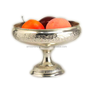 Tazón de frutas de Metal de alta calidad, tazón de frutas con acabado dorado, Decoración de mesa de boda, recién llegado, frutero niquelado - Product Image 1