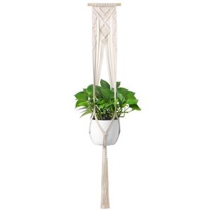Colgador de plantas de macramé bohemio moderno al por mayor indio, decoración del hogar hecha a mano de alta calidad para plantas en maceta, precio para Diwali - Product Image 6