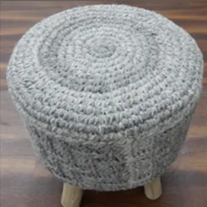 Bangku Desain Pouf Ukuran Kustom dan Bergaya Furnitur Ruang Tamu Bangku Rumah & Ottoman Modern Multi Warna