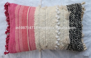 Taie d'oreiller lombaire de style marocain Boho moderne technique tissée à rayures taie d'oreiller décorative de bohème pour hôtel - Product Image 2