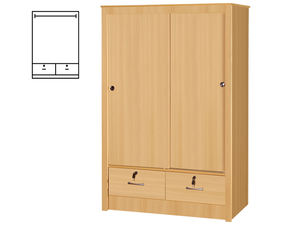 Muebles MDF multiusos modernos Fácil instalación Dormitorio Aglomerado Armario Puerta corredera 1237 para el hogar Apartamento Hospital - Product Image 6