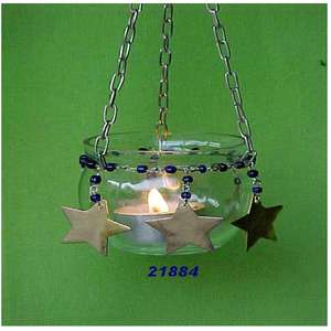 Bougeoir à photophore en verre et perles transparent suspendu en gros chaud pour la décoration de la maison - Product Image 2