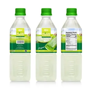 Botella de PET de 500ml de alta calidad, bebida de Aloe Vera Natural de Vietnam, puré suave con sabor dulce, agua procesada, jugo de frutas y verduras - Product Image 1