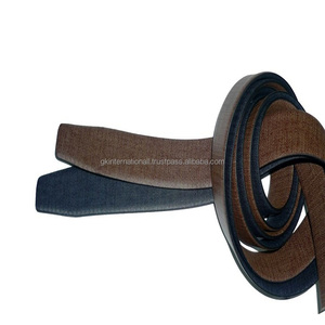 Ceinture en cuir véritable avec boucle réversible pour homme, Style formel, marron, noir - Product Image 1