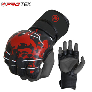 Protek Group Direct From Pakistan Custom Made Unisex Comfortable Printed Synthetic Leather <b>Gloves</b> for MMA Martial Arts Boxing - Product Image 6
